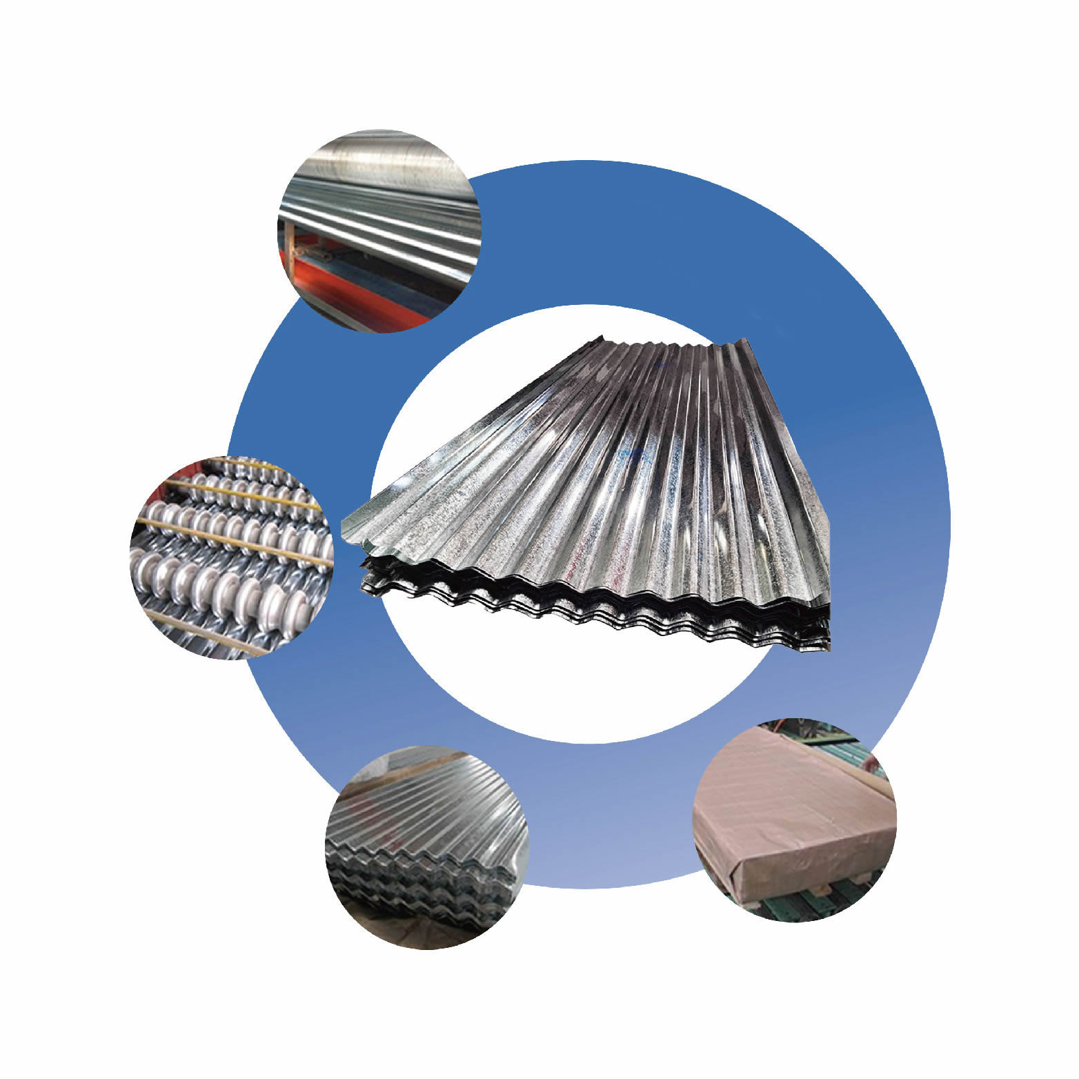 China Good Quality Galvanized Sheet Metal Roofing Price GI Corrugated Roofing Sheet